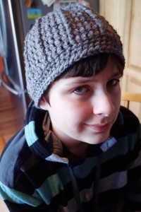 Men's snowboard crochet hat